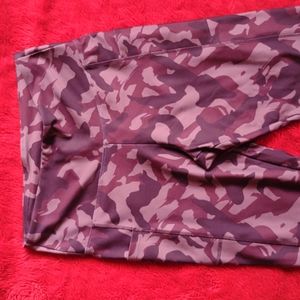 Bally Red Poly-Blend Leggings Women's Size Large (L)